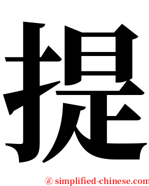 提 serif font