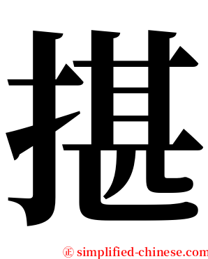 揕 serif font