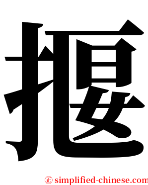 揠 serif font