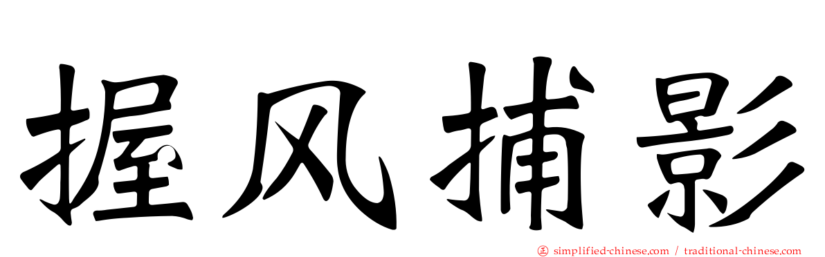 握风捕影