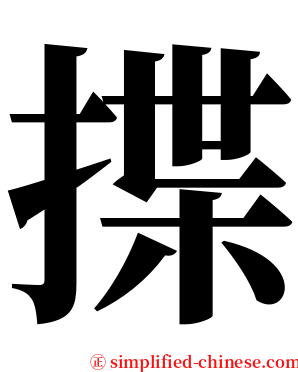 揲 serif font