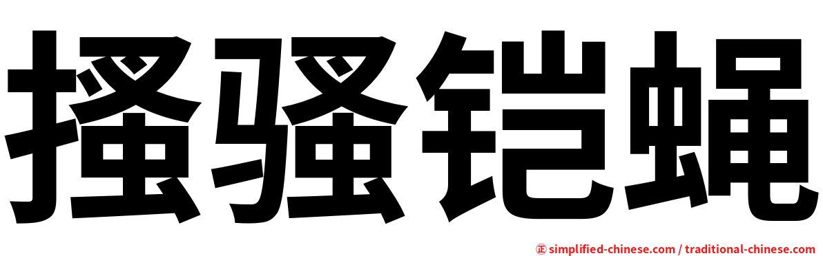 搔骚铠蝇
