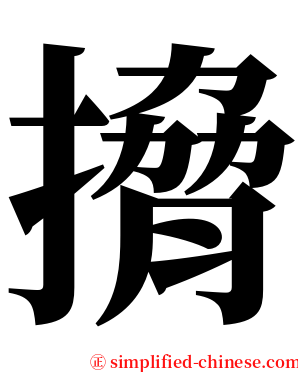 搚 serif font