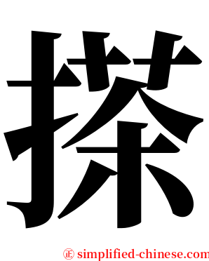 搽 serif font