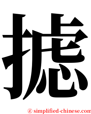 摅 serif font