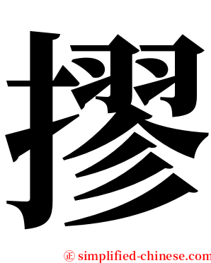 摎 serif font