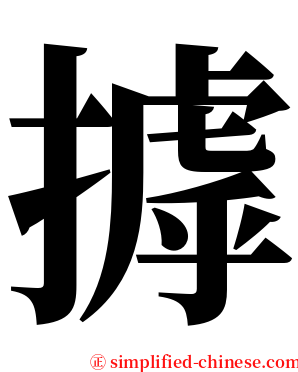摢 serif font