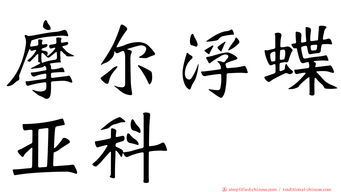 摩尔浮蝶亚科