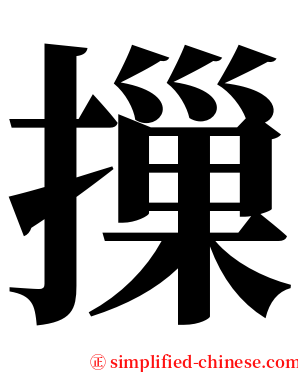 摷 serif font