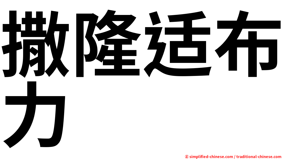 撒隆适布力