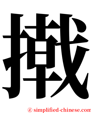 撠 serif font