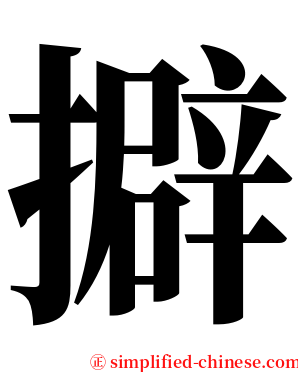 擗 serif font