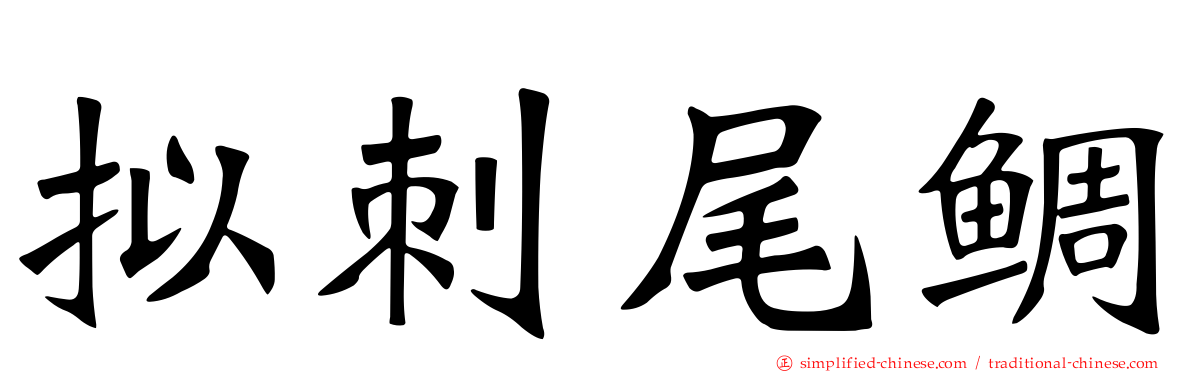 拟刺尾鲷