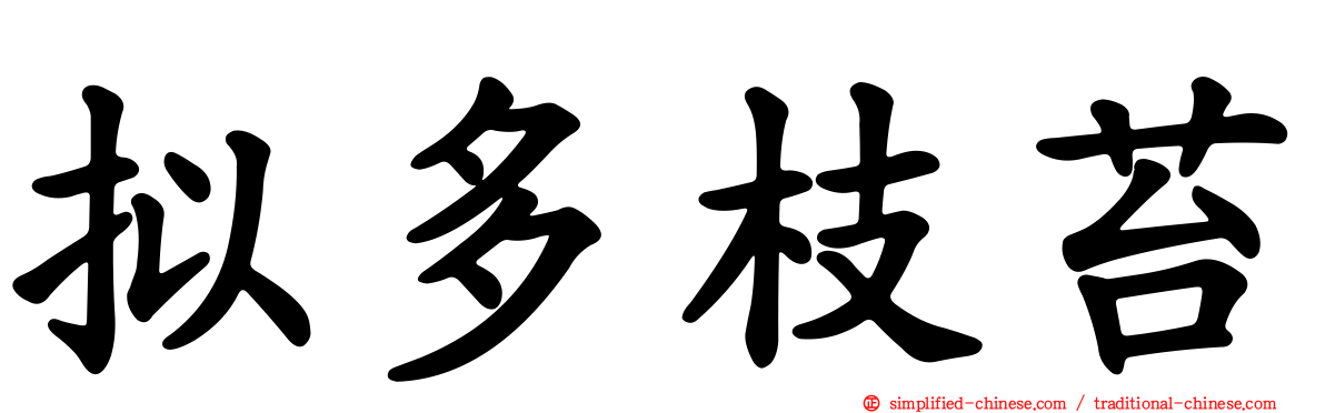 拟多枝苔