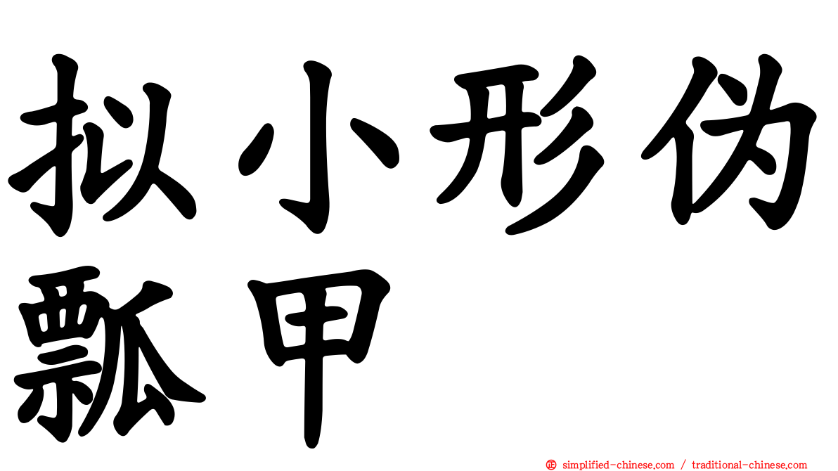 拟小形伪瓢甲