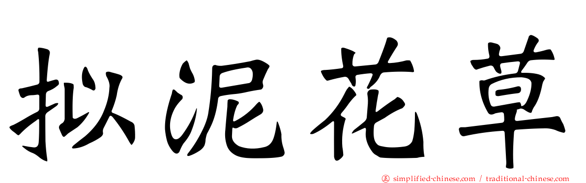 拟泥花草