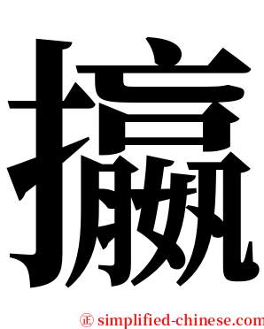 攍 serif font