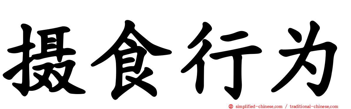 摄食行为