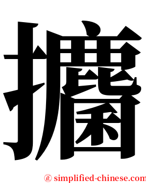 攟 serif font
