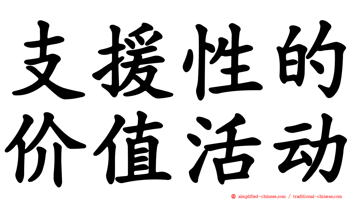 支援性的价值活动