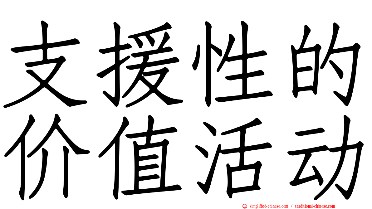 支援性的价值活动