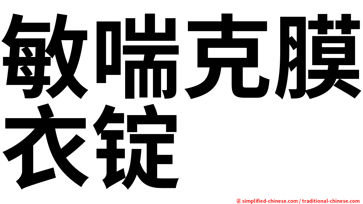 敏喘克膜衣锭