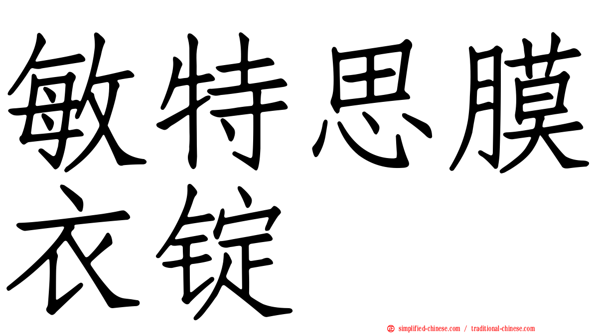 敏特思膜衣锭