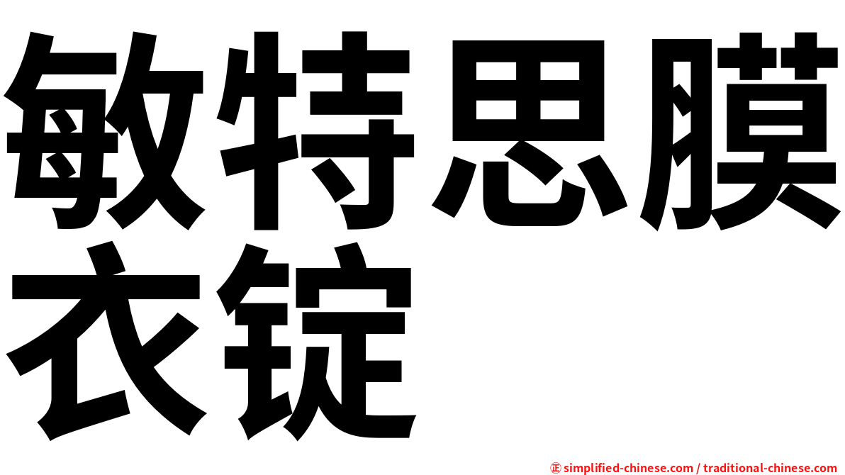 敏特思膜衣锭
