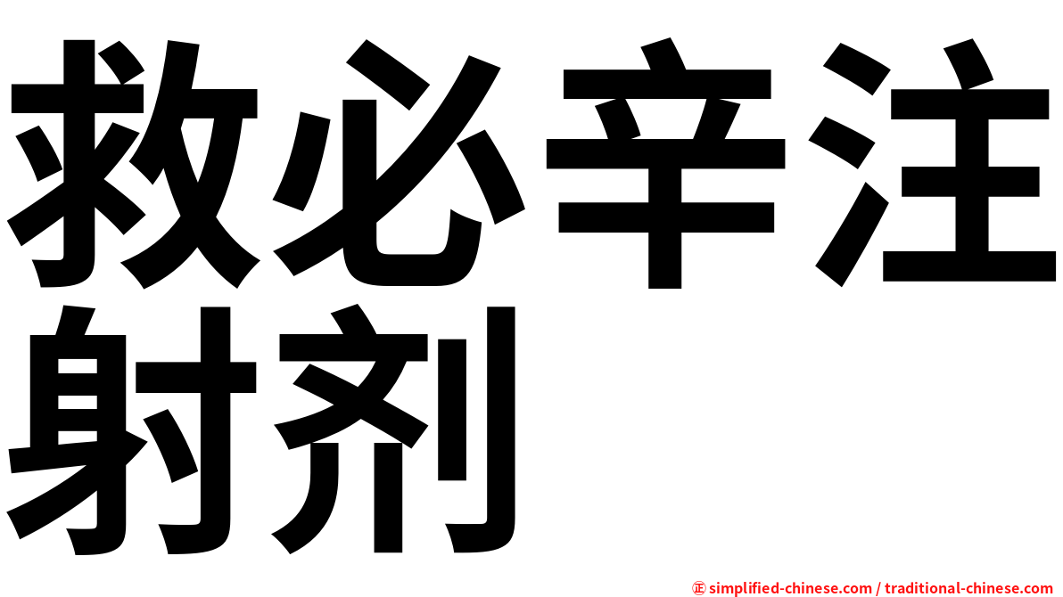 救必辛注射剂