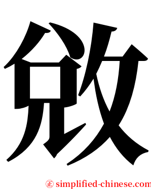 敓 serif font