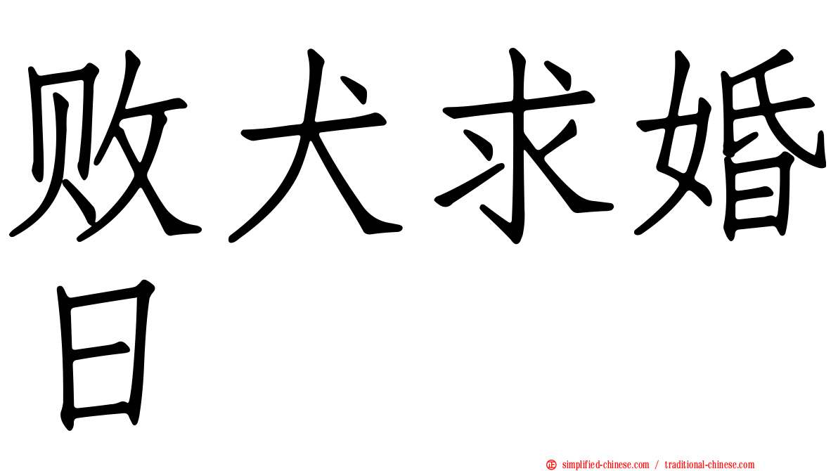 败犬求婚日