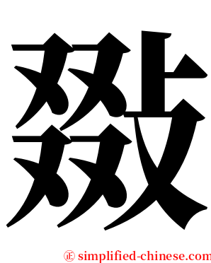 敠 serif font