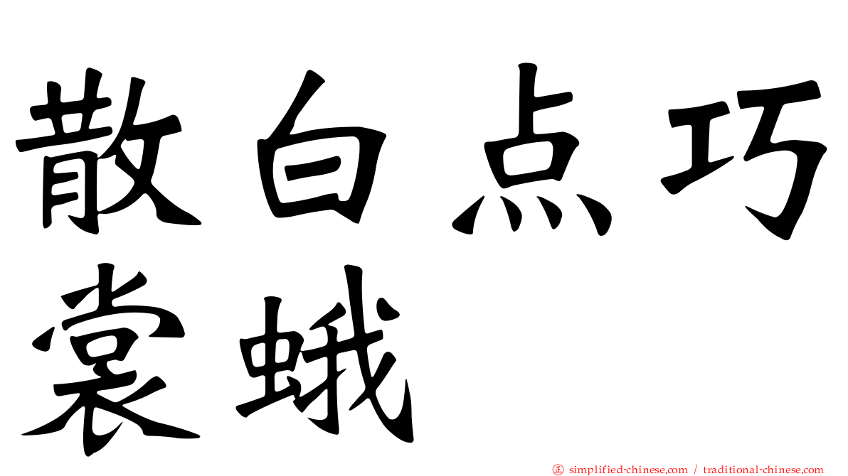 散白点巧裳蛾