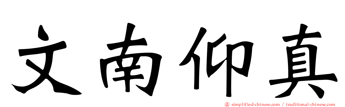 文南仰真