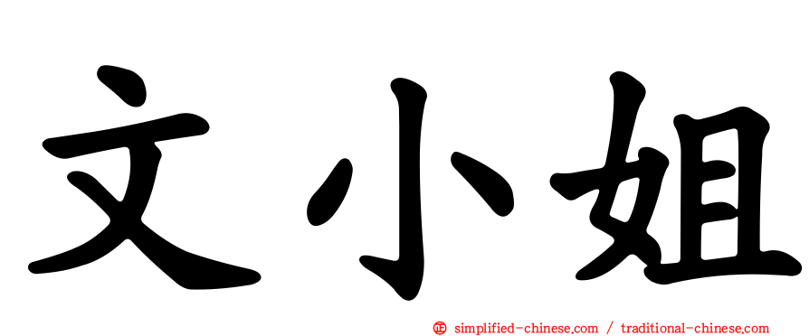 文小姐