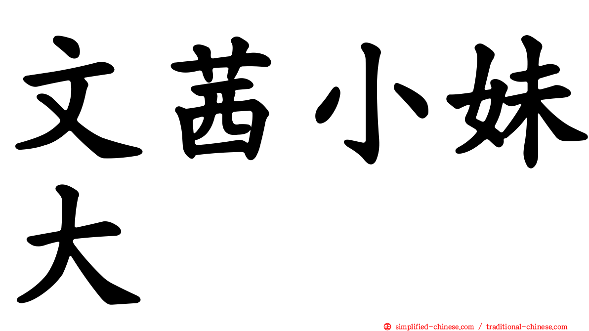 文茜小妹大