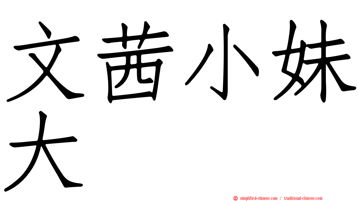 文茜小妹大