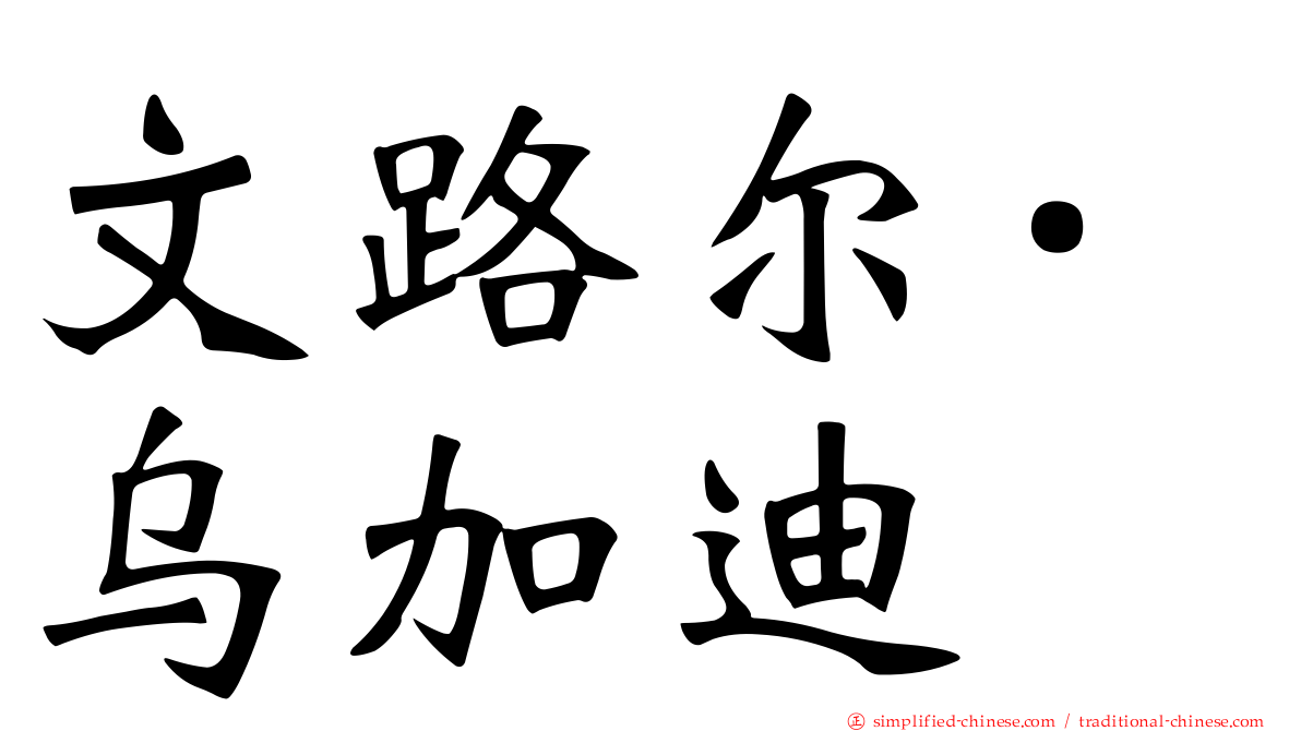 文路尔·乌加迪