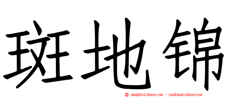 斑地锦