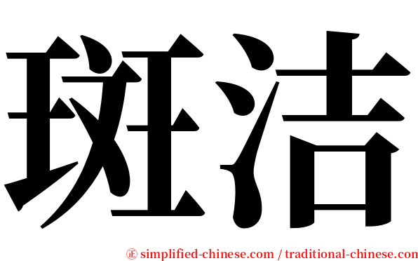斑洁 serif font