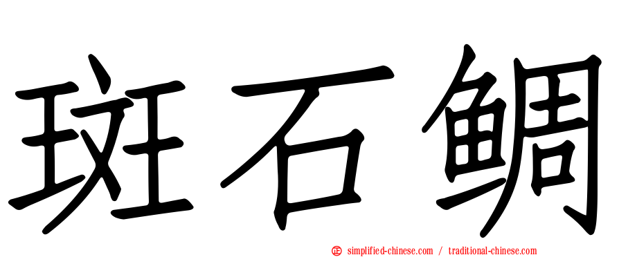 斑石鲷