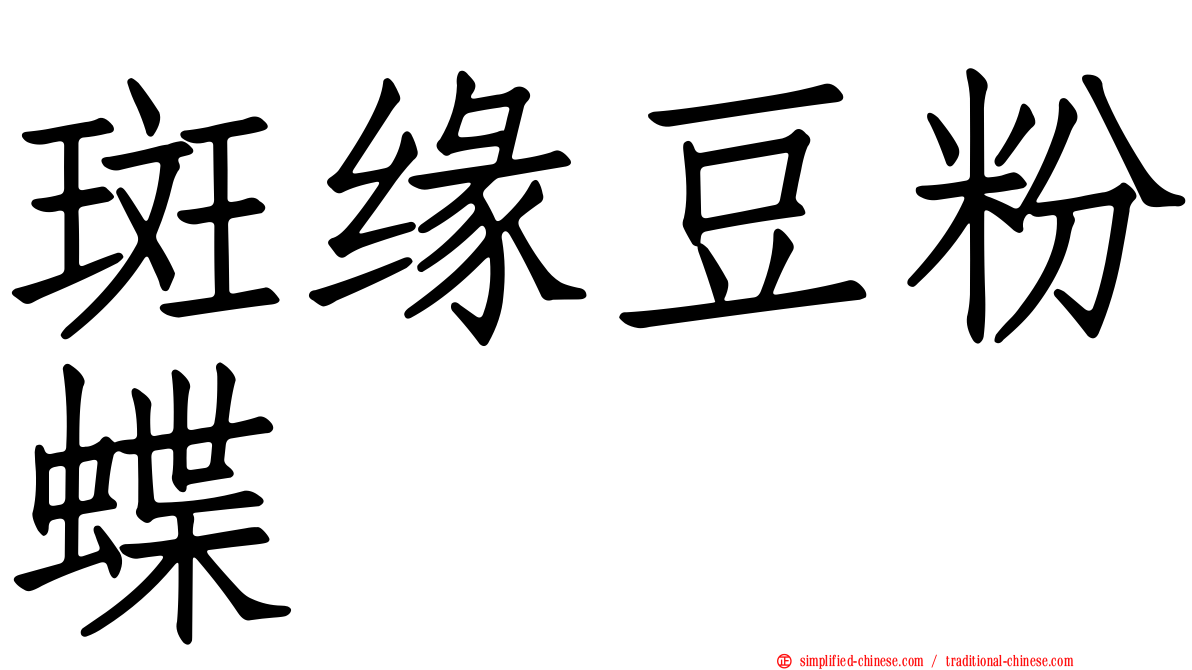 斑缘豆粉蝶