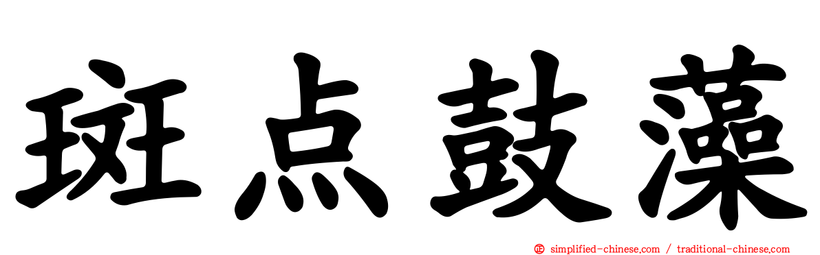 斑点鼓藻