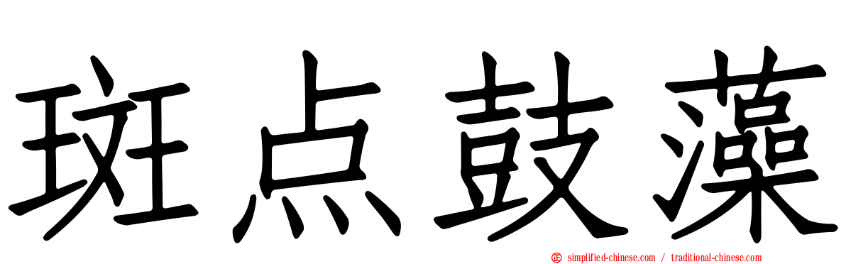 斑点鼓藻