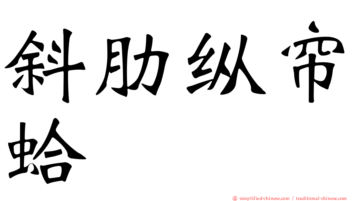 斜肋纵帘蛤