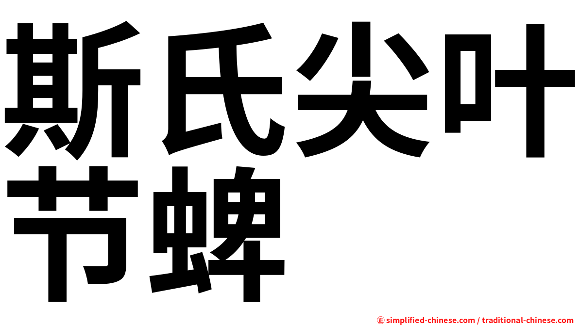 斯氏尖叶节蜱