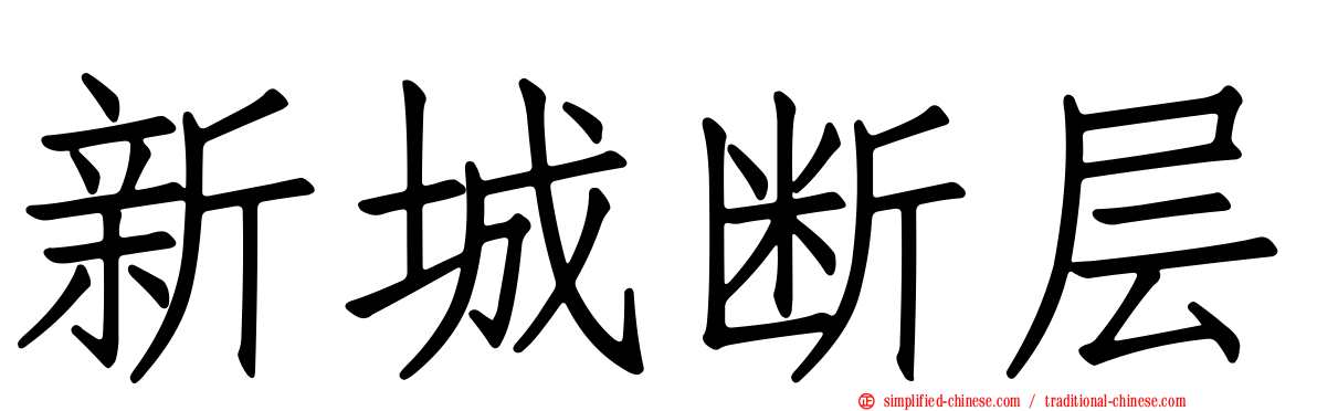 新城断层