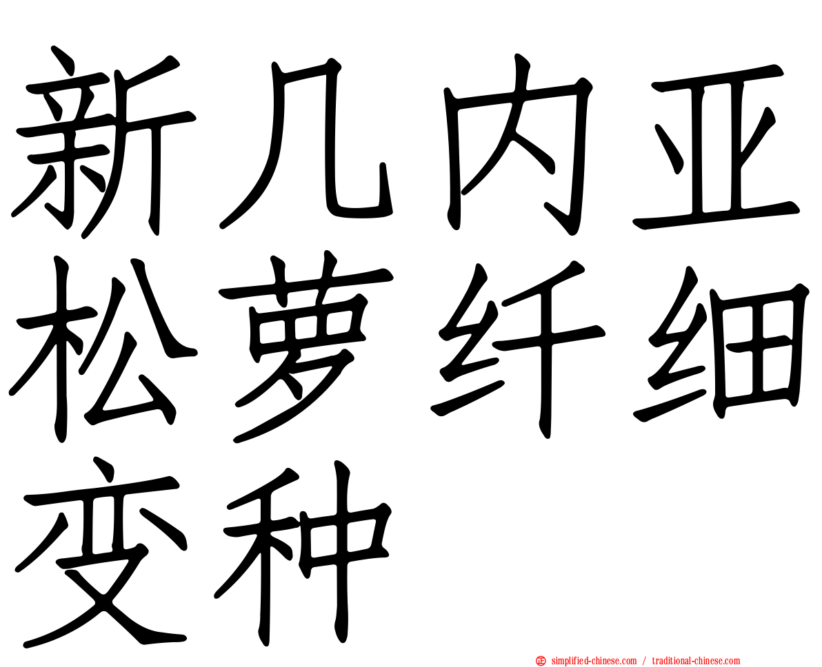 新几内亚松萝纤细变种
