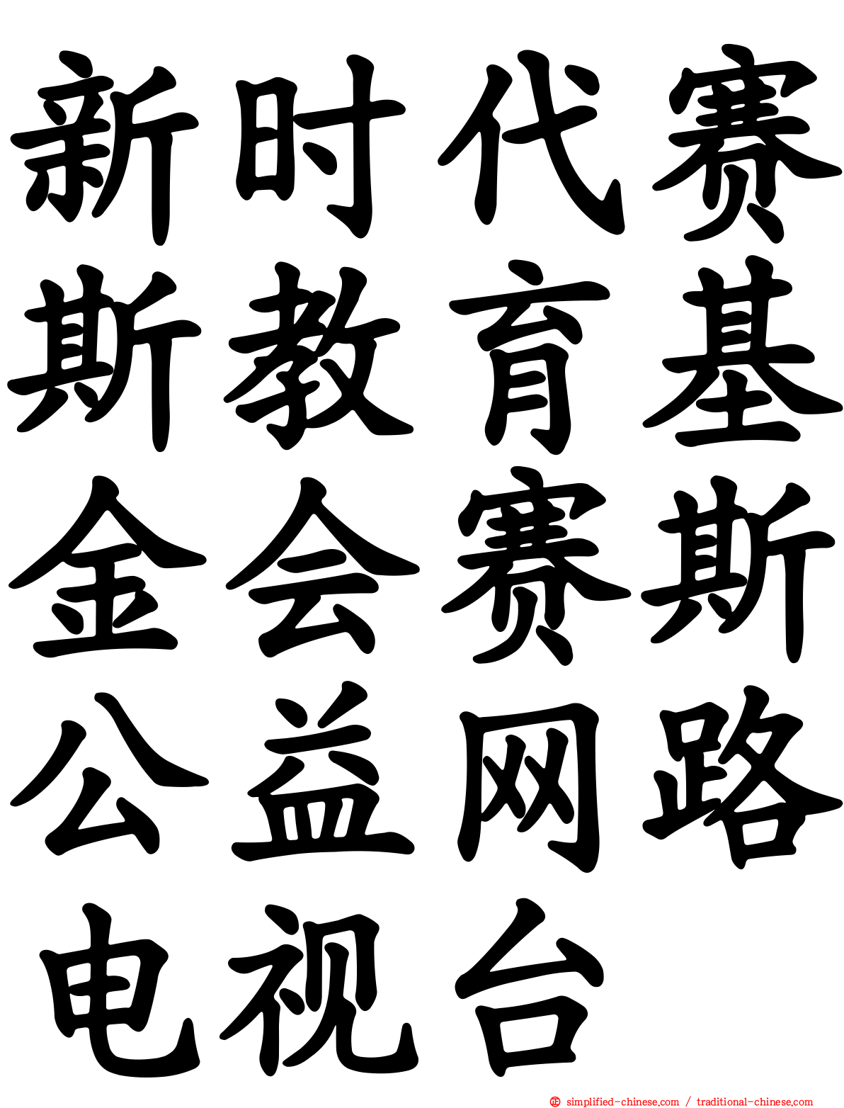 新时代赛斯教育基金会赛斯公益网路电视台