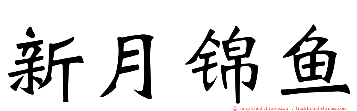 新月锦鱼